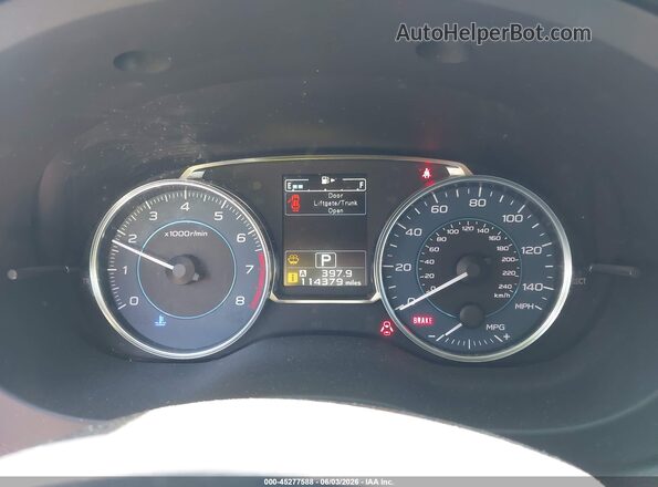 JF2GPAKC9G8243942 2016 SUBARU CROSSTREK Gray Հետևի նստատեղերի տեսք