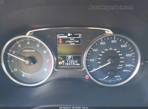 JF2GPAKC9HH238404 2017 SUBARU CROSSTREK Cream Հետևի նստատեղերի տեսք
