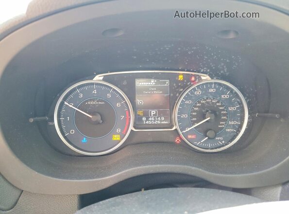 JF2GPALC6GH260504 2016 SUBARU CROSSTREK Белый Вид щитка приборов