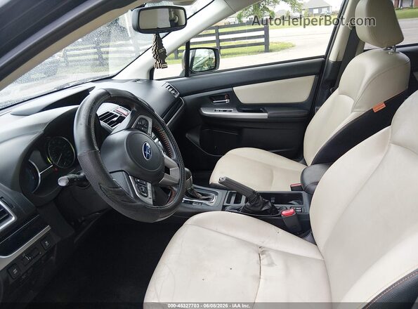 JF2GPANC0GH313033 2016 SUBARU CROSSTREK Black წინა სალონის ხედი