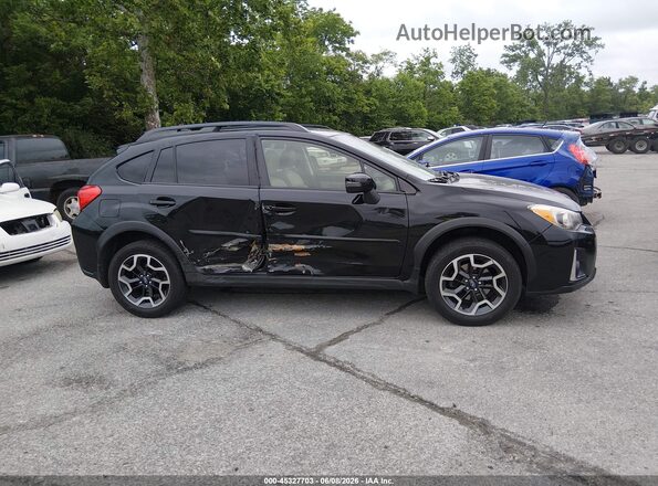 JF2GPANC0GH313033 2016 SUBARU CROSSTREK Black უკანა სალონის ხედი