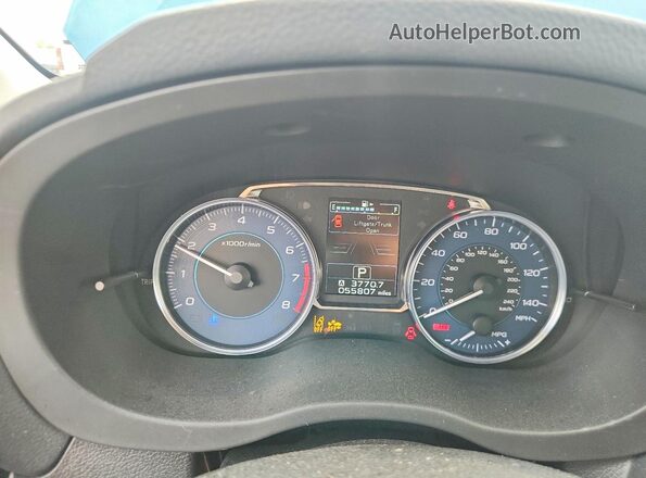 JF2GPANC2GH265289 2016 SUBARU CROSSTREK Blue Instrument cluster view