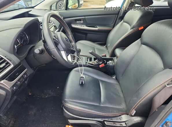 JF2GPANC2GH265289 2016 SUBARU CROSSTREK Blue Front interior view