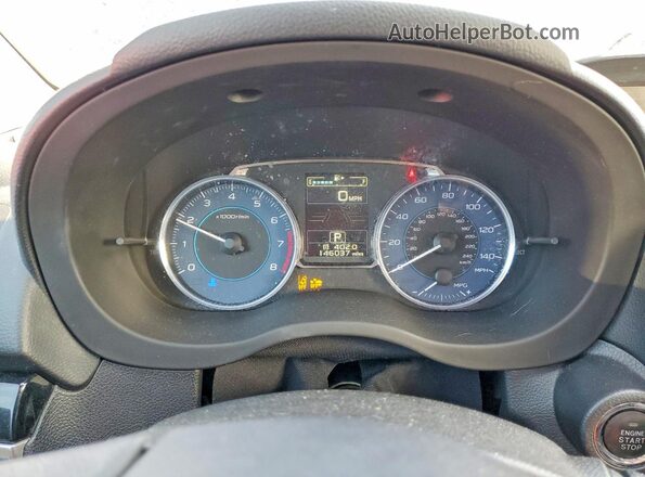JF2GPANC3G8239686 2016 SUBARU CROSSTREK Black Vista del cuadro de instrumentos