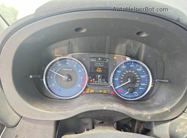 JF2GPANC5G8333598 2016 SUBARU CROSSTREK Gray Սարքավորումների վահանակի տեսք