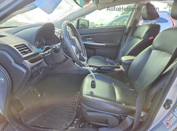 JF2GPANC5HH227329 2017 SUBARU CROSSTREK Silver Front interior view