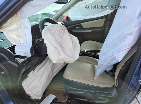JF2GPANC9G8268609 2016 SUBARU CROSSTREK Синий Вид салона спереди