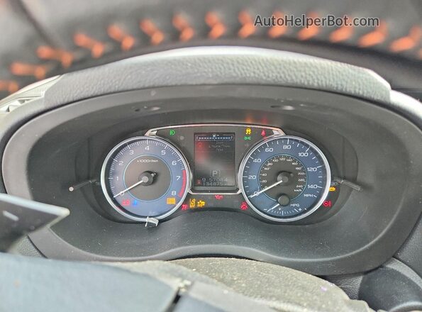 JF2GPANC9G8268609 2016 SUBARU CROSSTREK Синий Вид щитка приборов