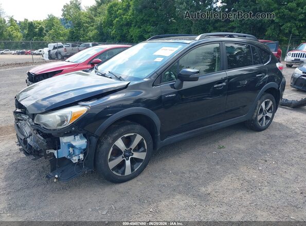 JF2GPBLC9GH205650 2016 SUBARU CROSSTREK HYBRID Черный Передняя левая четверть