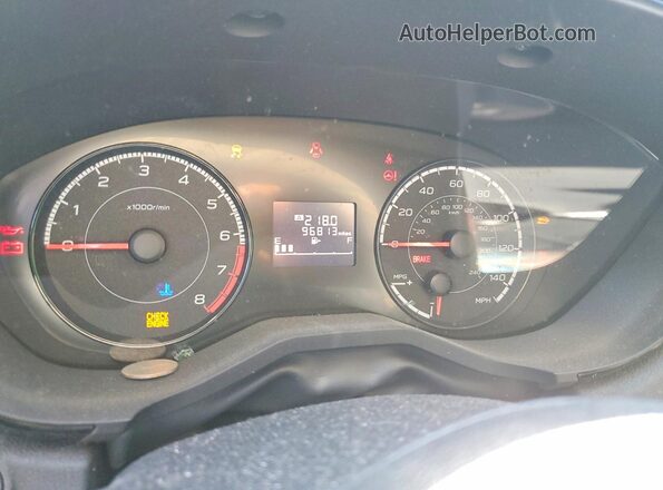 JF2GTAAC1M9223221 2021 SUBARU CROSSTREK Белый Вид щитка приборов