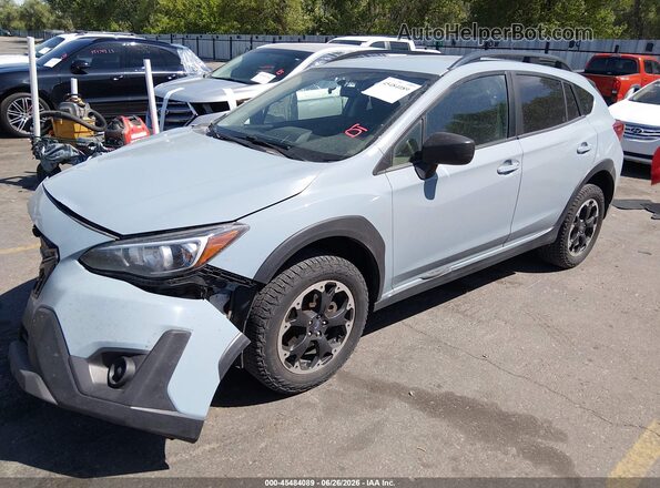 JF2GTAAC2M9240657 2021 SUBARU CROSSTREK Blue Vista tres cuartos delantera izquierda