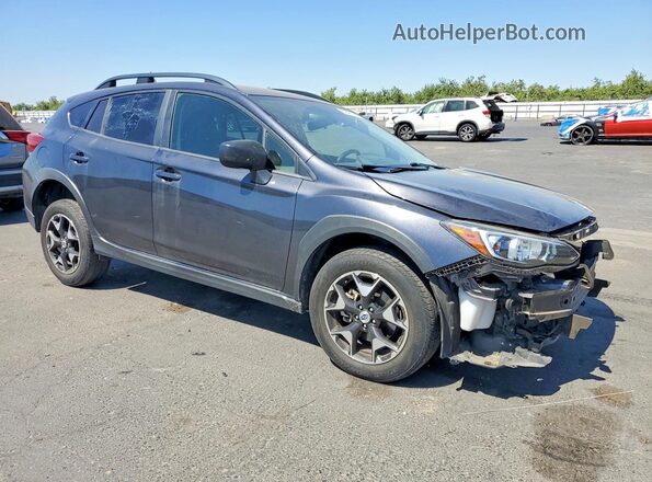 JF2GTAAC4JH282345 2018 SUBARU CROSSTREK Серый Передняя правая четверть