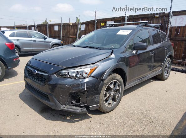 JF2GTAAC9JH299643 2018 SUBARU CROSSTREK Black წინა მარცხენა ხედი სამი მეოთხედიდან
