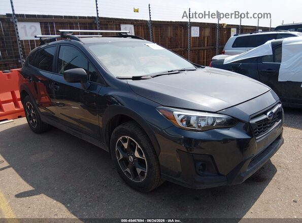 JF2GTAAC9JH299643 2018 SUBARU CROSSTREK Black უკანა სალონის ხედი