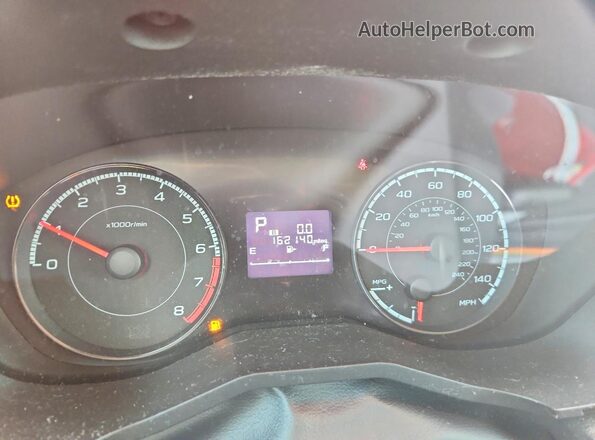 JF2GTAAC9K8240321 2019 SUBARU CROSSTREK White Instrument cluster view