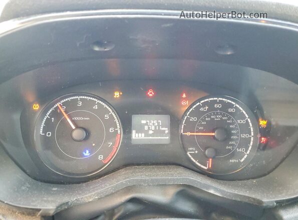 JF2GTAAC9M9214489 2021 SUBARU CROSSTREK Black Instrument cluster view