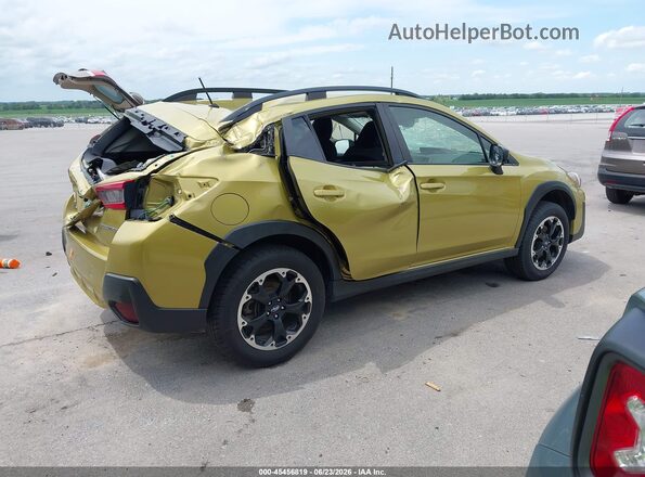 JF2GTABC1MH233591 2021 SUBARU CROSSTREK Зеленый Задняя правая четверть