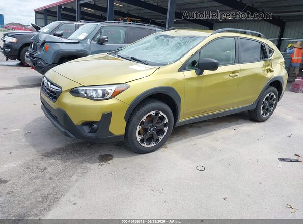 JF2GTABC1MH233591 2021 SUBARU CROSSTREK Зеленый Передняя левая четверть
