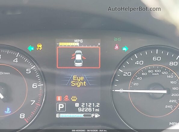 JF2GTABC2K8293683 2019 SUBARU CROSSTREK Белый Вид задних сидений