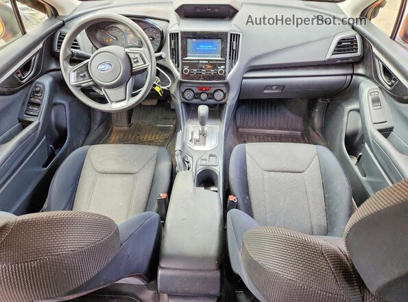 JF2GTABC2KH227960 2019 SUBARU CROSSTREK Orange Առջևի վահանակի տեսք
