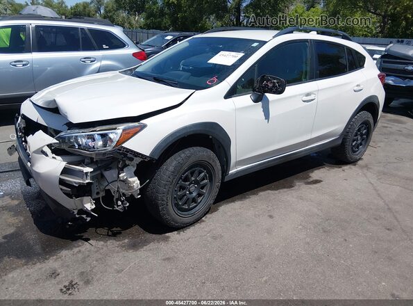 JF2GTABC3JH314653 2018 SUBARU CROSSTREK Белый Передняя левая четверть