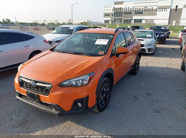 JF2GTABC3JH339763 2018 SUBARU CROSSTREK Оранжевый Передняя левая четверть