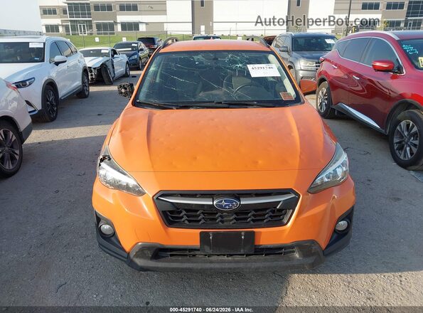 JF2GTABC3JH339763 2018 SUBARU CROSSTREK Оранжевый Вид щитка приборов
