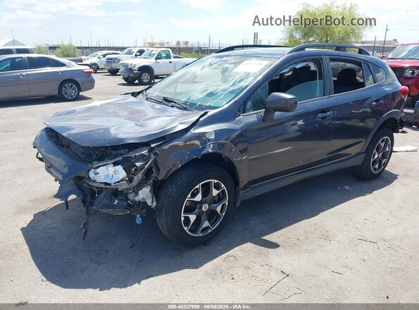 JF2GTABC4JH241700 2018 SUBARU CROSSTREK Blue Առջևի ձախ երեք քառորդ տեսարան