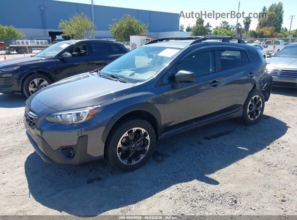 JF2GTABC4PH213047 2023 SUBARU CROSSTREK Gray Vista tres cuartos delantera izquierda