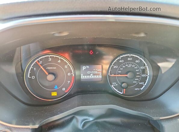 JF2GTABC5JH208916 2018 SUBARU CROSSTREK Orange Vista del cuadro de instrumentos