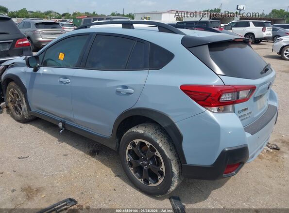 JF2GTABC6M8224272 2021 SUBARU CROSSTREK Blue Trasero izquierdo