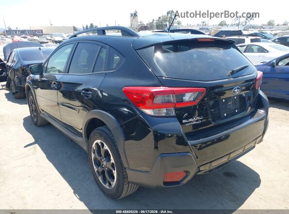 JF2GTABC6M8300962 2021 SUBARU CROSSTREK Black Հետևի ձախ