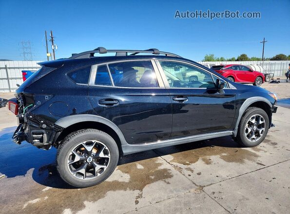 JF2GTABC8J9288240 2018 SUBARU CROSSTREK Black Հետևի աջ