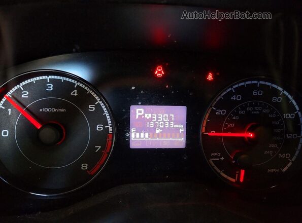 JF2GTABC8JH253445 2018 SUBARU CROSSTREK White Սարքավորումների վահանակի տեսք
