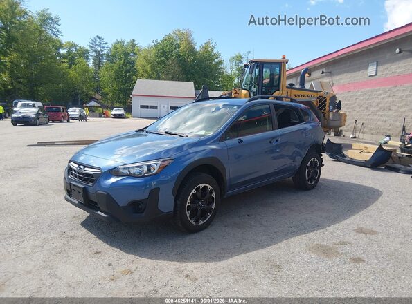 JF2GTABC8MH680256 2021 SUBARU CROSSTREK Blue Front left