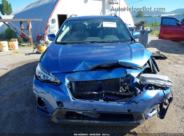 JF2GTABC9JH248965 2018 SUBARU CROSSTREK Синий Вид щитка приборов