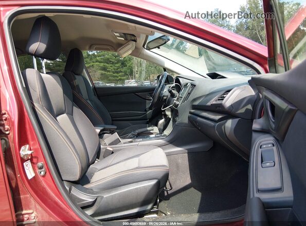 JF2GTABC9JH264678 2018 SUBARU CROSSTREK Red წინა სალონის ხედი