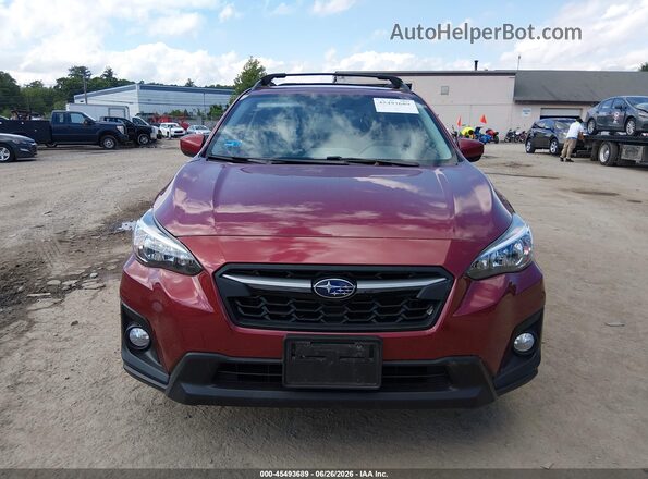 JF2GTABC9JH264678 2018 SUBARU CROSSTREK Red ხელსაწყოთა პანელის ხედი