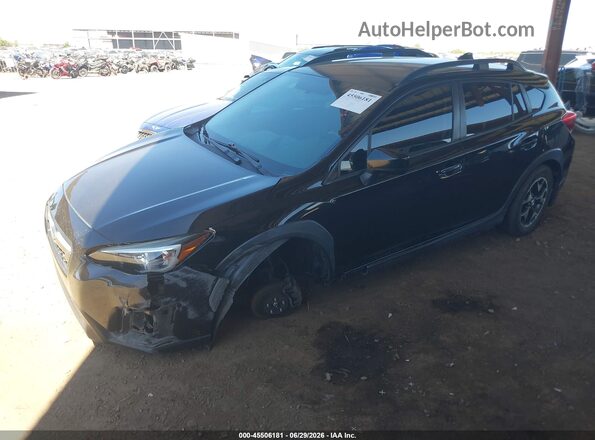 JF2GTABC9JH333370 2018 SUBARU CROSSTREK Black Вид спереду