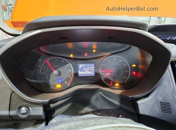 JF2GTACC0K8237840 2019 SUBARU CROSSTREK Orange Սարքավորումների վահանակի տեսք