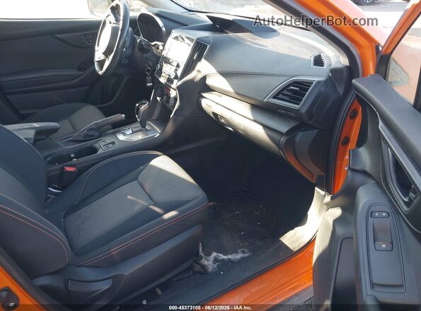 JF2GTACC2K8237385 2019 SUBARU CROSSTREK Orange Front interior view
