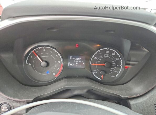 JF2GTACC2KH342895 2019 SUBARU CROSSTREK Silver Widok zestawu wskaźników