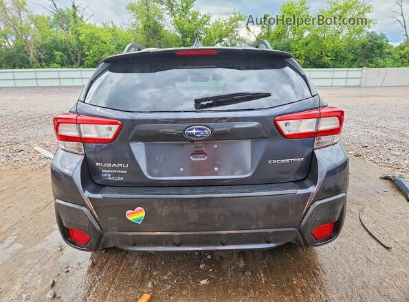 JF2GTACC3JH259071 2018 SUBARU CROSSTREK Угольный Вид сзади