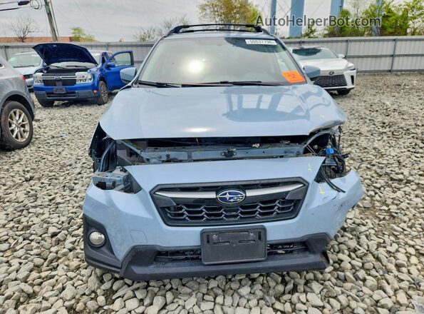 JF2GTACC3JH286285 2018 SUBARU CROSSTREK Blue Вид спереду