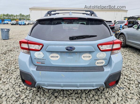 JF2GTACC3JH286285 2018 SUBARU CROSSTREK Blue Вид ззаду