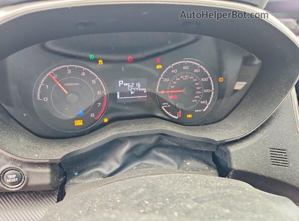 JF2GTACC3JH286285 2018 SUBARU CROSSTREK Blue Вид щитка приладів