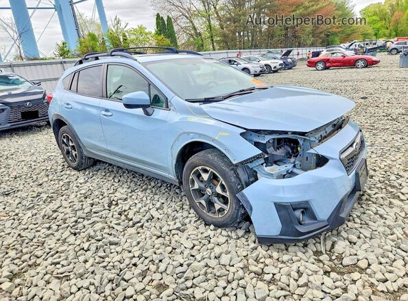 JF2GTACC3JH286285 2018 SUBARU CROSSTREK Blue Передня права чверть