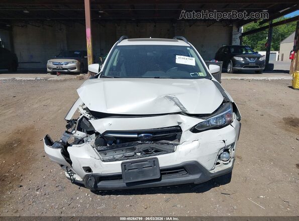 JF2GTACC3JH316319 2018 SUBARU CROSSTREK White Widok zestawu wskaźników
