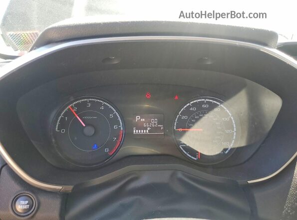 JF2GTACC3K8324583 2019 SUBARU CROSSTREK Gray Instrument cluster view