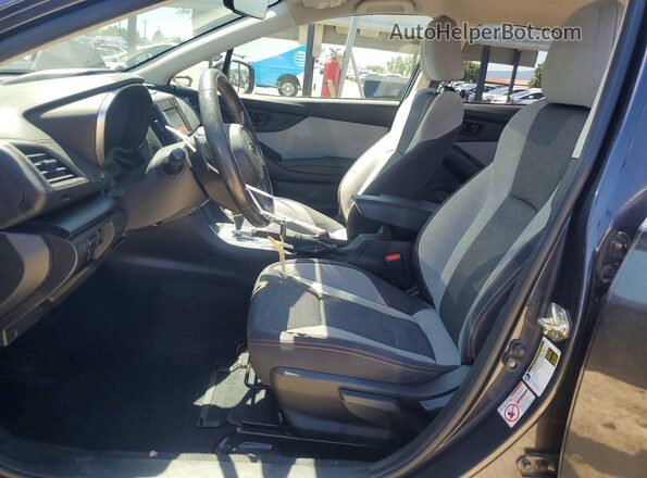 JF2GTACC3K8324583 2019 SUBARU CROSSTREK Gray Front interior view